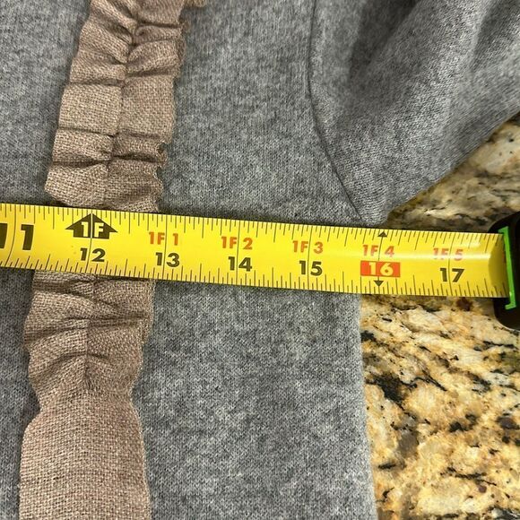 Unlabel Gray Wool Blend Long Sleeve Fit & Flare Dress Size S - Picture 11 of 13